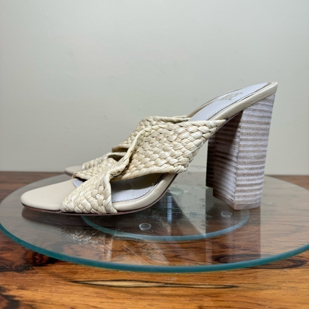 NEW Paige Nova Raffia Mules - Picture 6 of 16